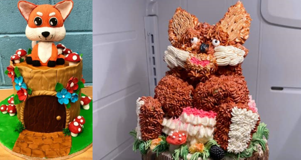 Fox cake fiasco; The tale of two cakes