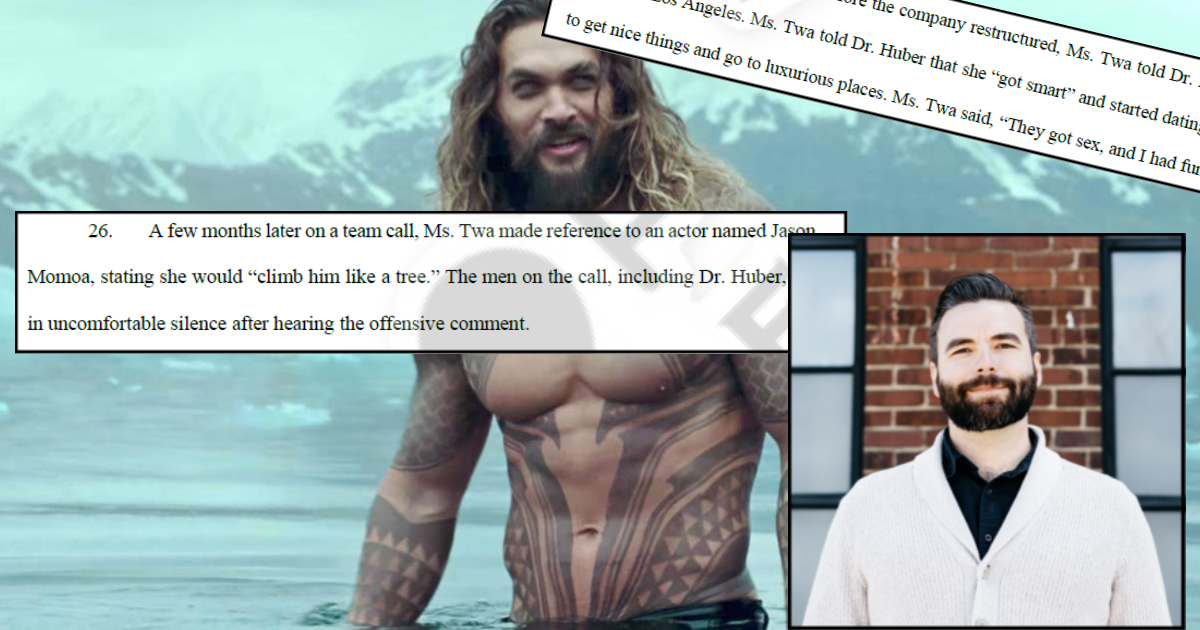 #Lawsuit: Man says employer wanted to ‘climb Jason Momoa like a tree’ & he should ‘find his f-ckability’
