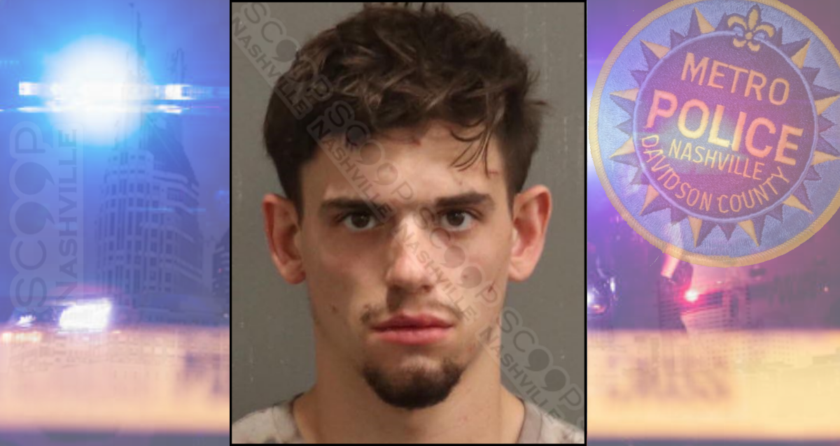 Louis Simonyi charged after shattering glass door on Belcourt Ave