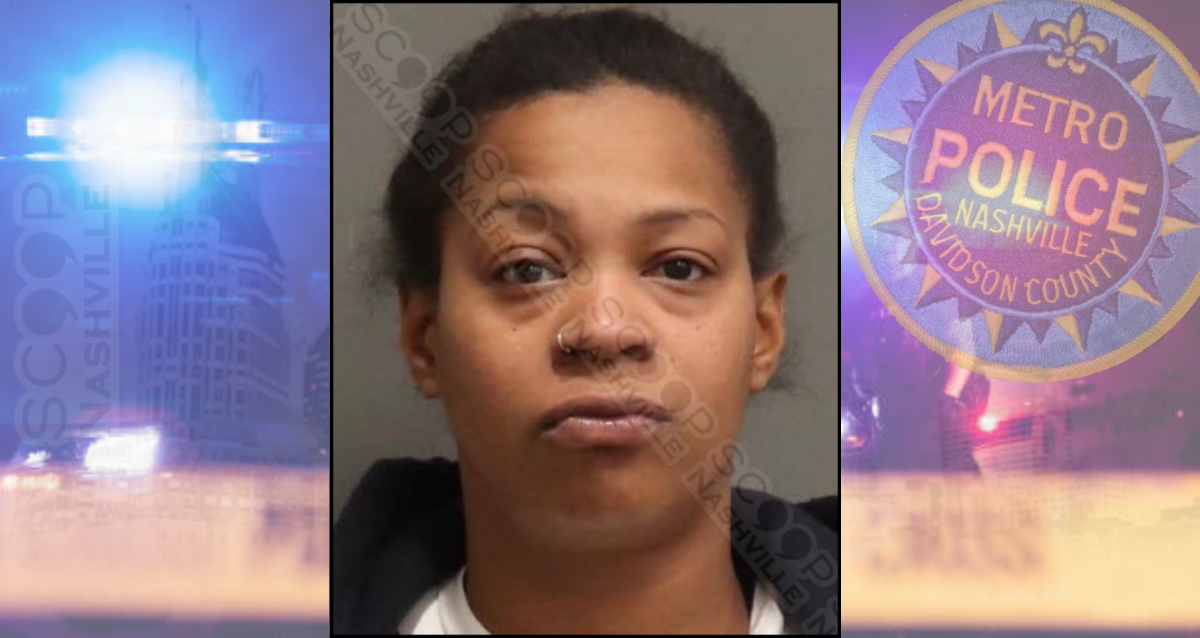 April Hampton — texting while driving leads to arrest for cocaine, handgun, and marjiuana